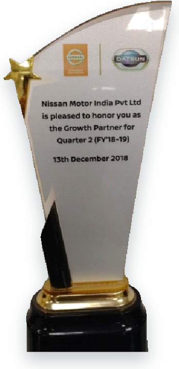 Glass Nissan trophy naming YouWe Growth Partner for Quarter 2, FY 2018–19
